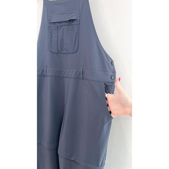 Outdoor Voices Rectrek Convertible Terrastretch Overalls XXL Anthracite Hiking - Picture 5 of 11